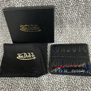 Von Dutch Iridescent Black Wallet